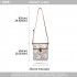 E6838-17CT - Miss Lulu Cat Print Nylon Pouch Cross Body Bag - Grey E6838-17CT - Miss Lulu Cat Print Nylon Pouch Cross Body Bag - Grey